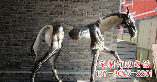 常州不锈钢抽象马雕塑