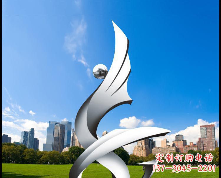 常州优雅贵族不锈钢凤凰雕塑