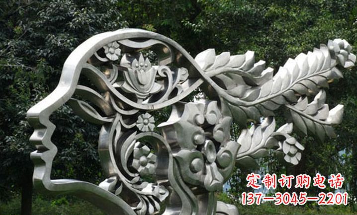 常州美丽如梦不锈钢美女雕塑