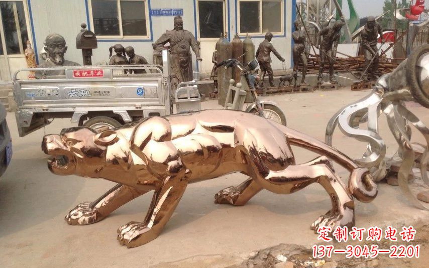 常州中领雕塑出品不锈钢动物雕塑