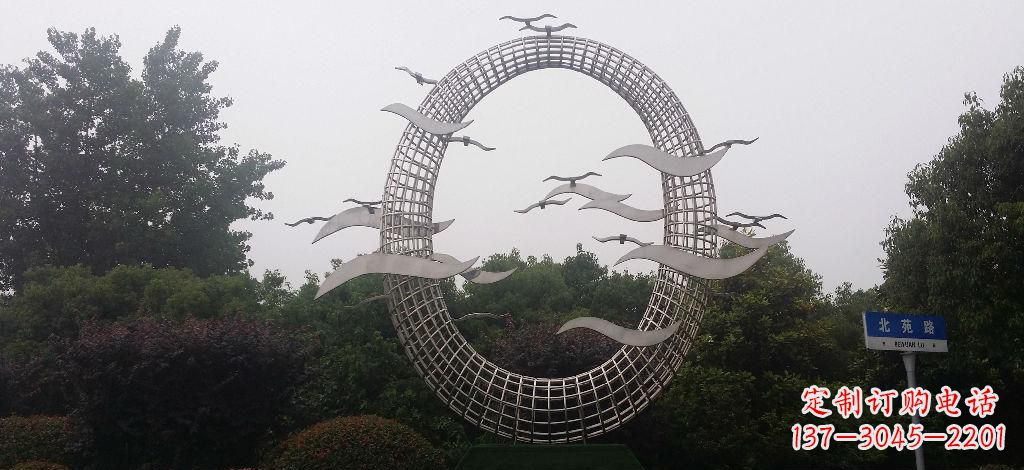 常州优雅风采,质感之美,赏心悦目的不锈钢海鸥雕塑