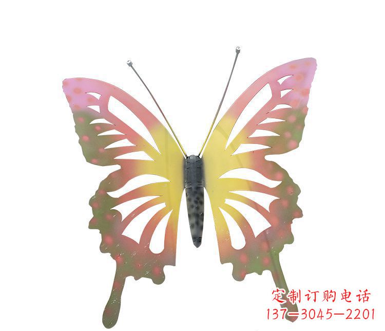 常州梦幻缤纷不锈钢蝴蝶摆件雕塑