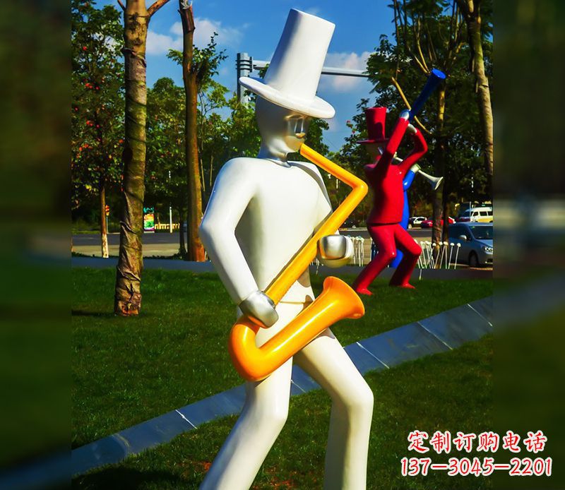 常州精美的萨克斯不锈钢雕塑