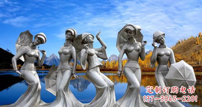 常州现代少女雕塑