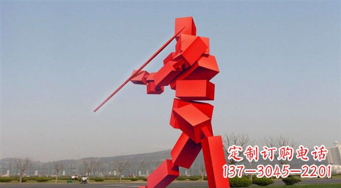 常州定制不锈钢标枪雕塑