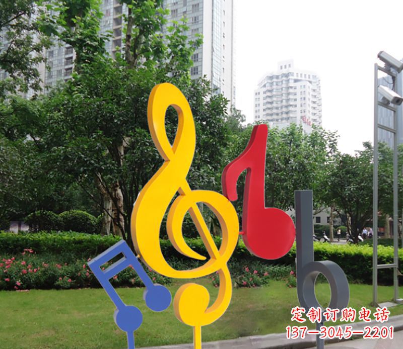 常州不锈钢音符雕塑-引领您的心情旋律