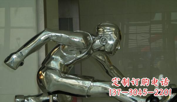常州不锈钢运动员雕塑