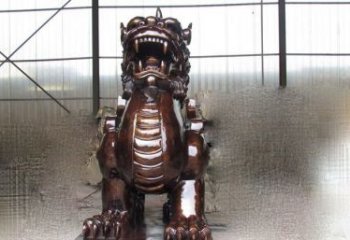 常州来自古老文化的獬豸铜雕