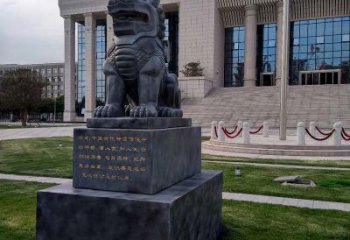 常州法院神兽獬豸雕塑--正大光明庇护激励雕塑