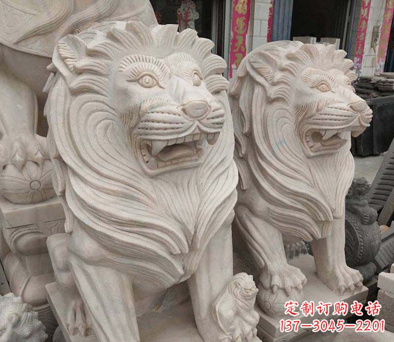 常州西洋狮石雕动物雕塑