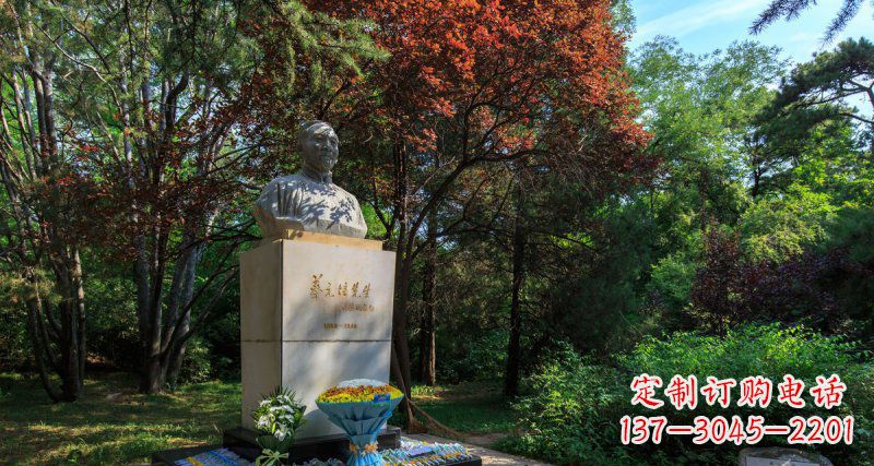常州精致无缝蔡元培胸像石雕