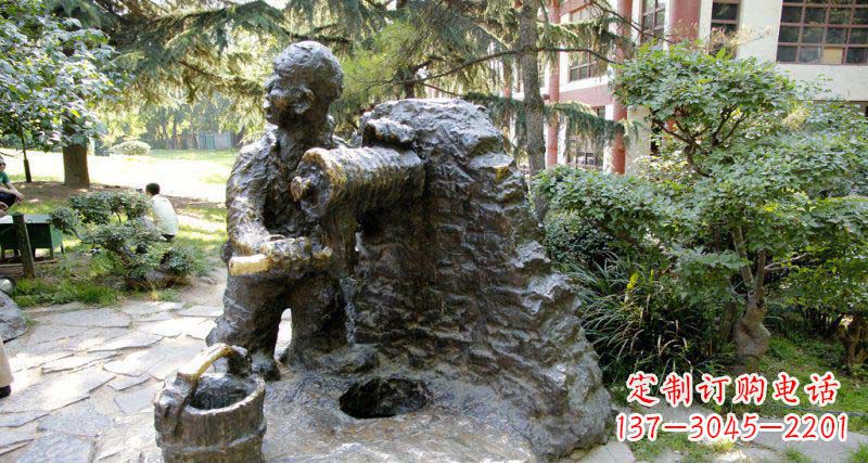 常州春洋定制铜雕男孩雕塑