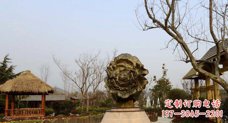 常州公园大白菜景观铜雕