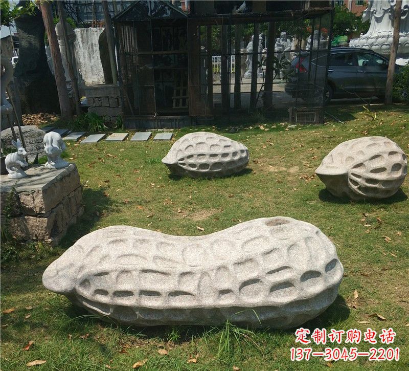 常州精美大理石花生雕塑