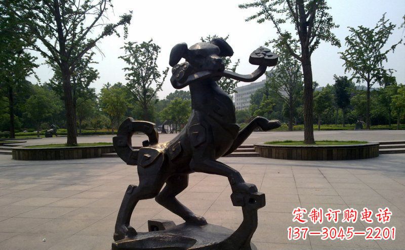 常州中领雕塑狗动物铜雕