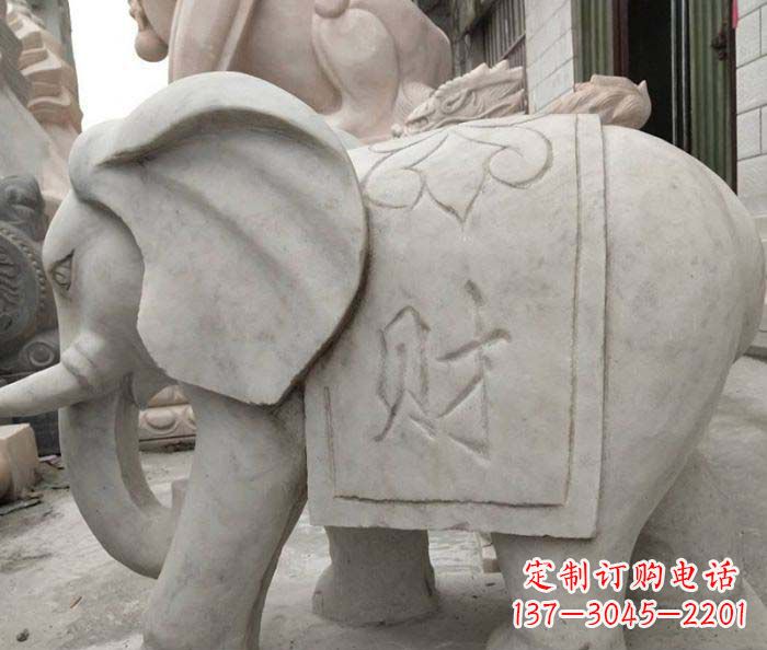 常州大理石大象雕塑