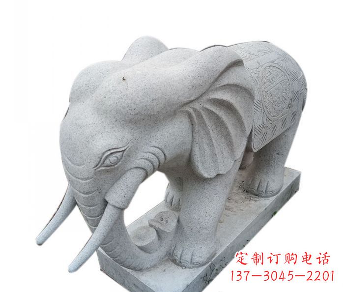 常州精美绝伦的大象大理石雕塑