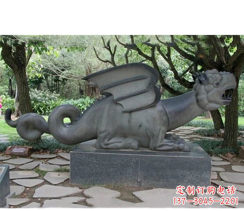 常州公园动物恐龙石雕