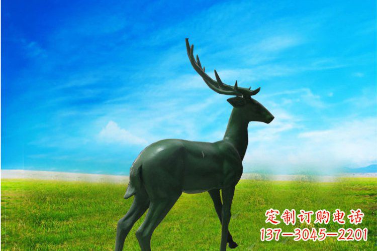 常州中领雕塑 | 公园动物梅花鹿铜雕