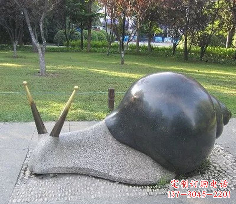 常州公园动物蜗牛景观石雕