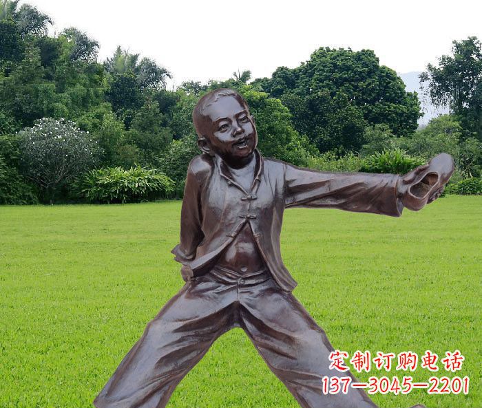 常州优雅动人的儿童铜雕