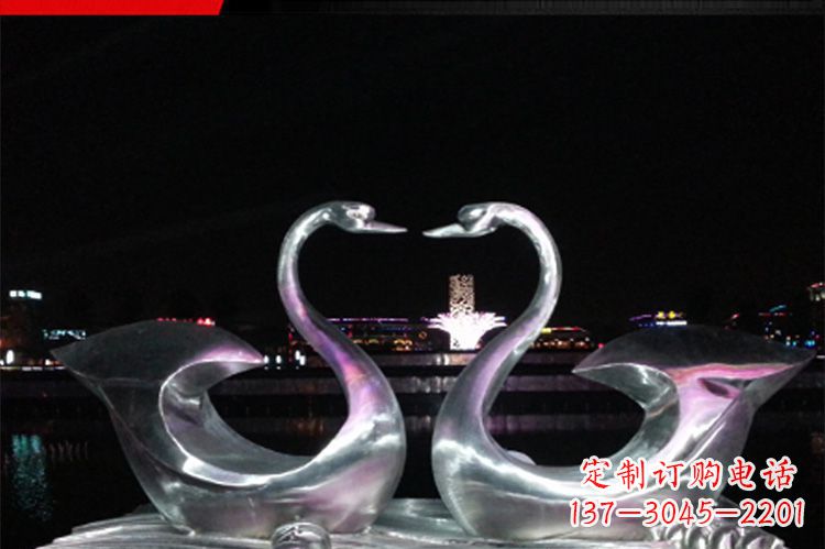 常州中领雕塑定制不锈钢仙鹤雕塑
