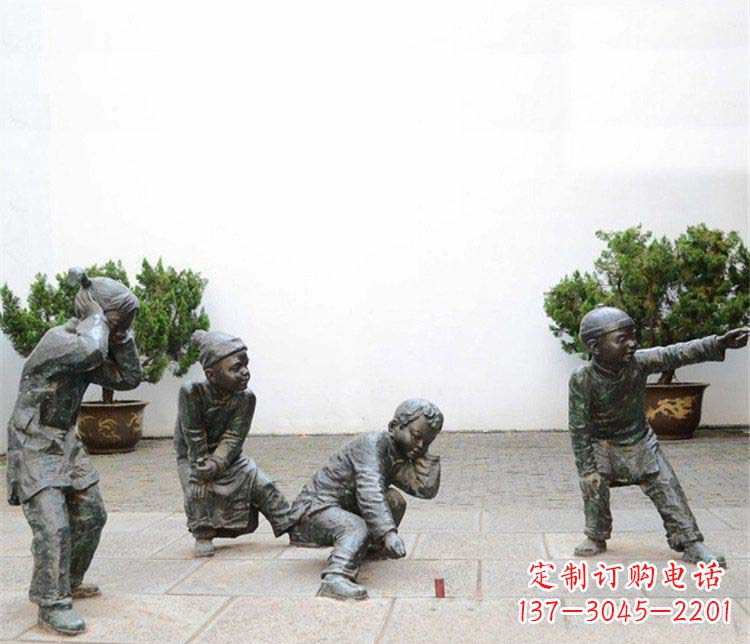 常州愉悦童年,珍藏宝贝铜雕小孩