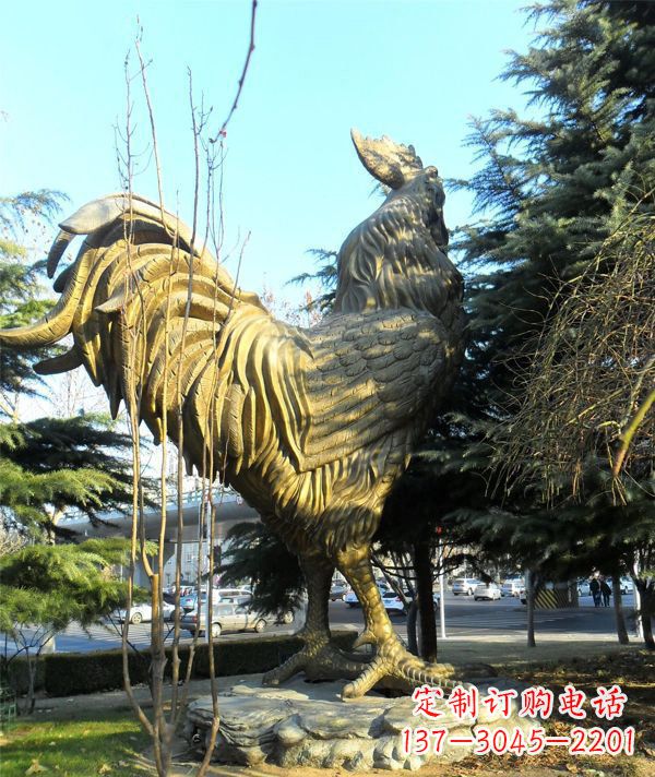常州艺术级公鸡大型铜雕