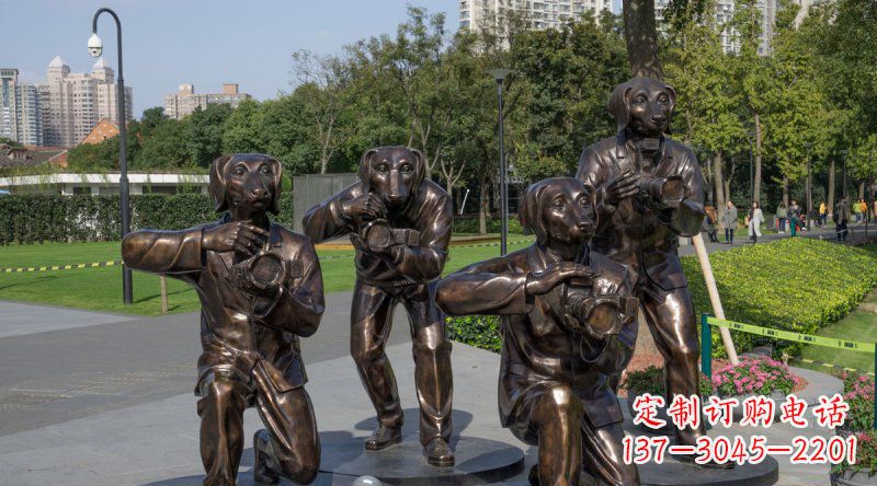 常州公园装饰雕塑——可爱活泼的狗雕塑
