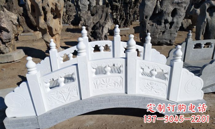 常州手工雕刻的汉白玉拱桥雕塑