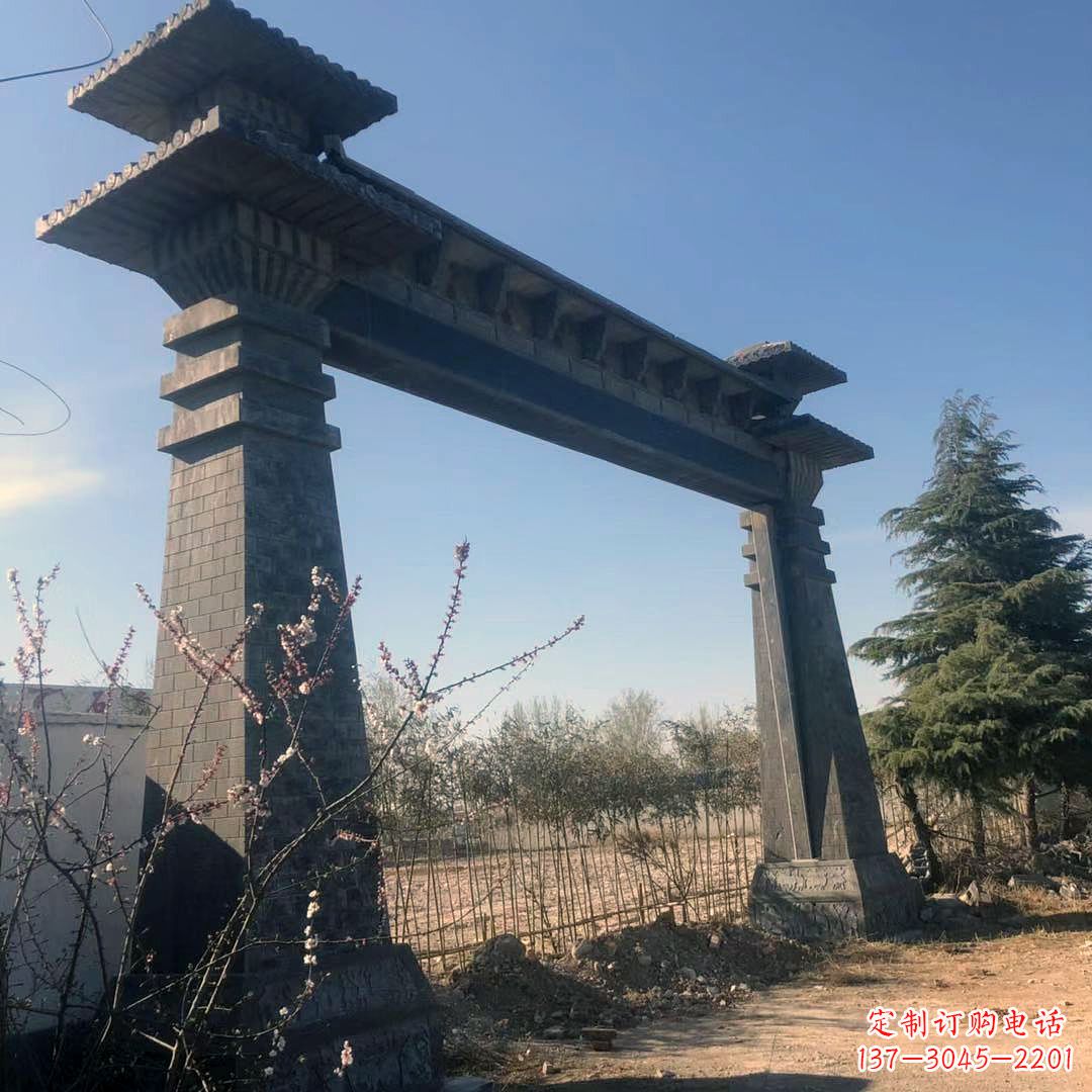 常州公园汉阙大门石雕