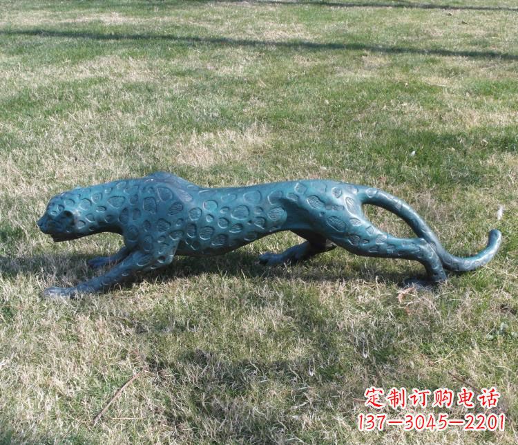 常州优质铜质金钱豹雕塑
