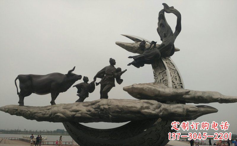 常州非凡爱恋不锈钢牛郎织女雕塑