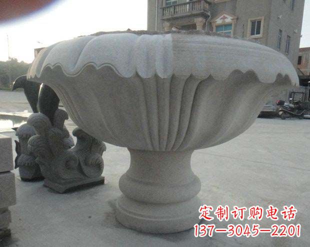 常州高端大理石花盆雕塑