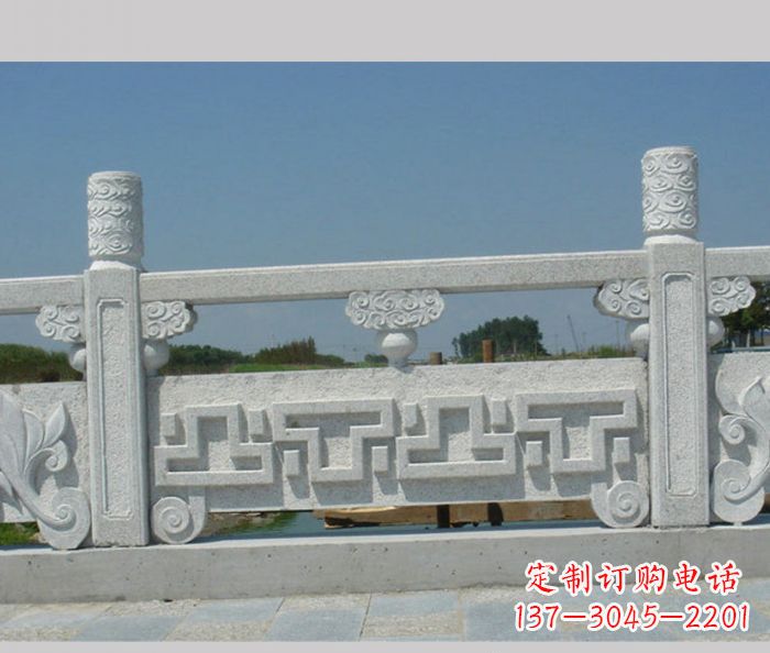 常州公园景观大理石栏板雕塑