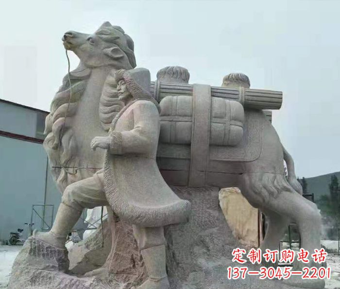 常州精致精美的大理石骆驼石雕