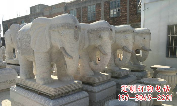 常州缅甸大理石缅甸大象雕塑