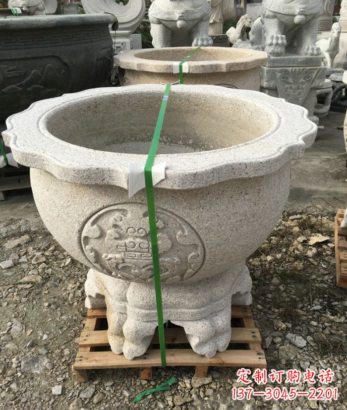 常州高品质大理石水缸雕塑