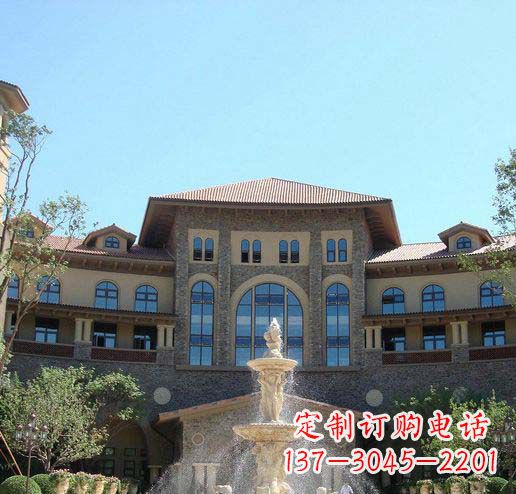 常州定制欧式古典喷泉大理石雕塑