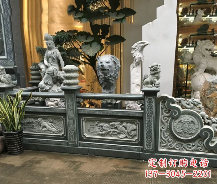 常州精美仿古石栏板雕塑