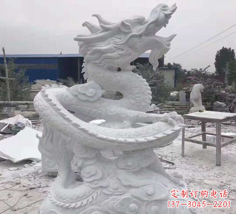 常州公园景区盘龙石雕