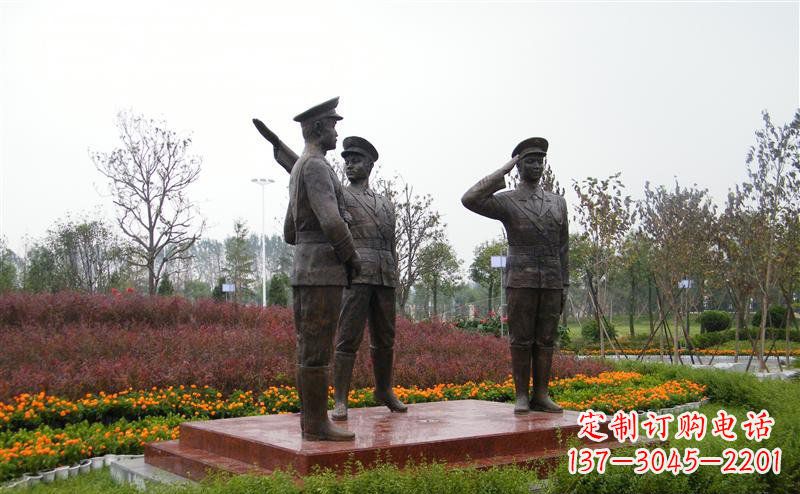 常州金属警察雕塑——荣耀守护社会治安!