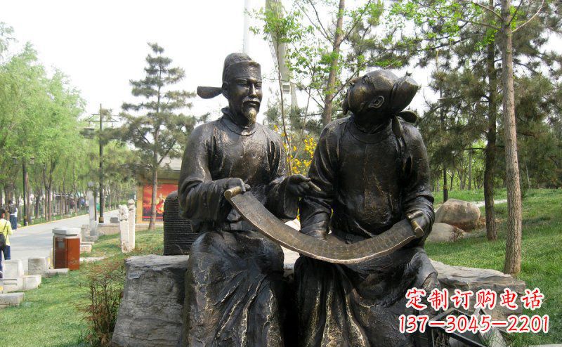 常州传承经典,定制古典唐代人物小品铜雕