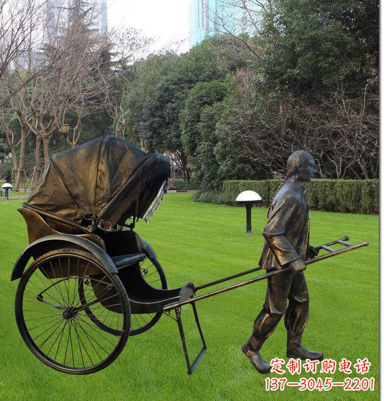常州艺术纪念·传统文化·黄包车雕塑