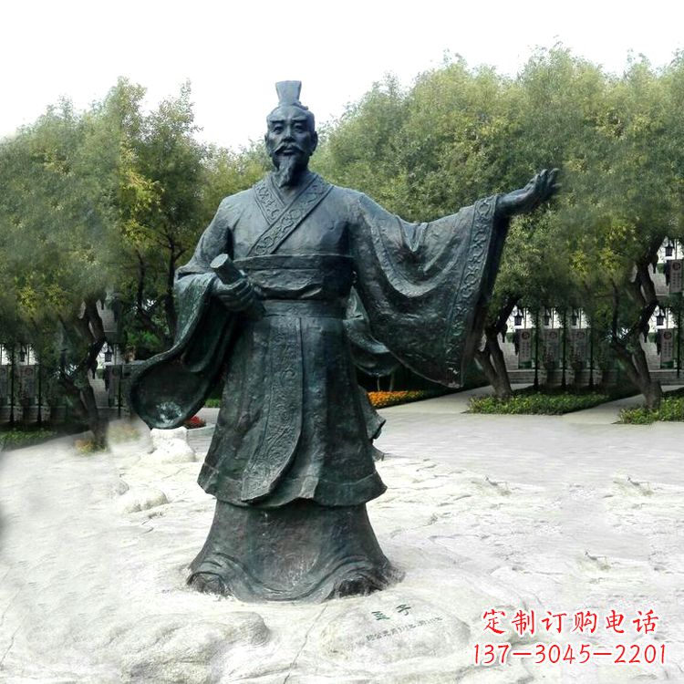 常州孟子铜雕塑,荟萃战国时期智慧精华