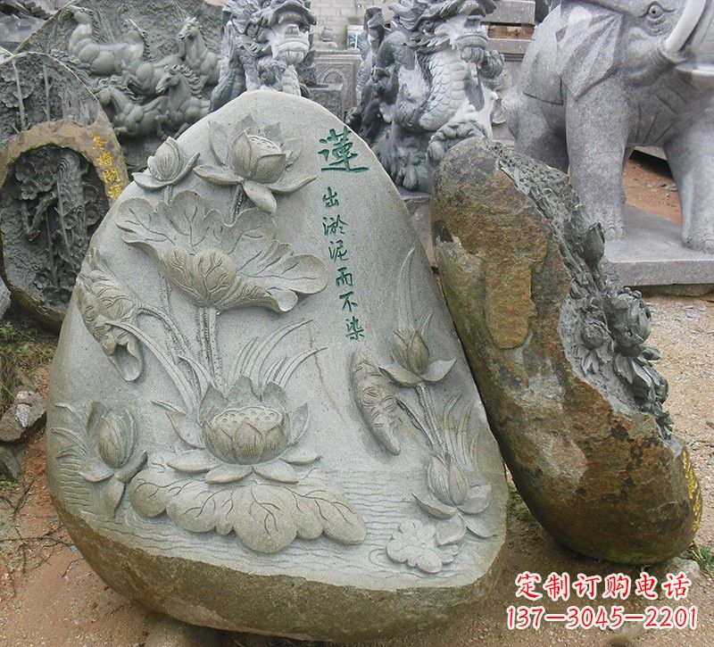 常州以莲花为灵感的浮雕艺术