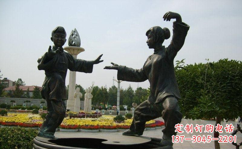 常州艺术精灵传统太极拳铜雕