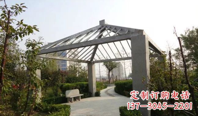 常州精美不锈钢凉亭雕塑