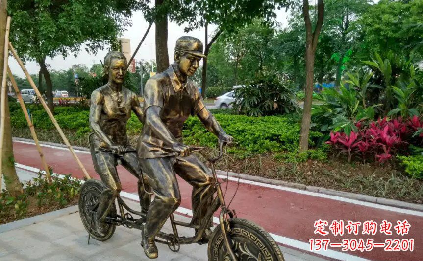 常州集休闲、健身、艺术於一体的自行车雕塑