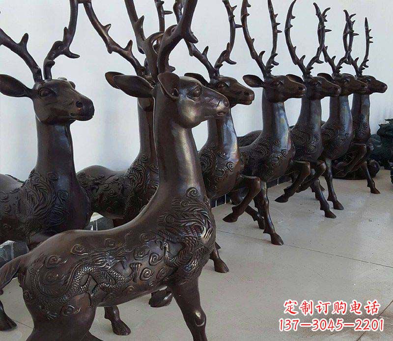 常州产品名称精美梅花鹿铜雕
